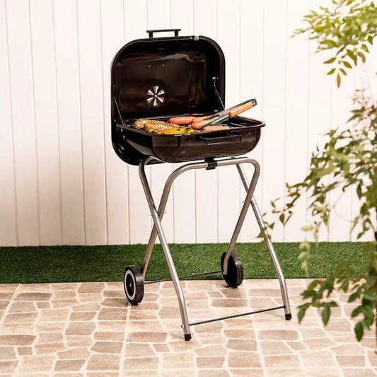 Parrilla plegable con Ruedas