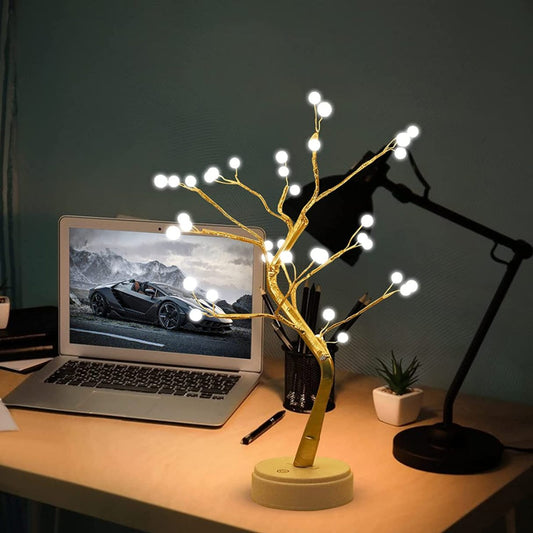 ARBOL BONSAI CON LUCES LED